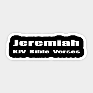 "Jeremiah KJV Bible Verses" Sticker